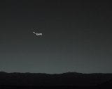 Bright evening star seen from Mars is Earth